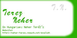 terez neher business card